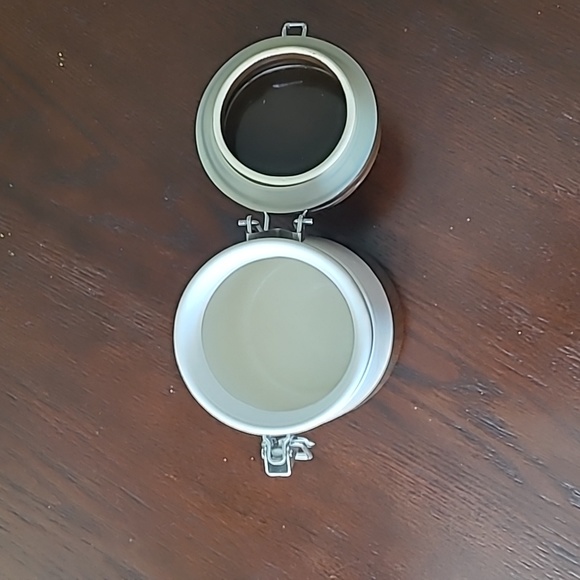 Bee House apothecary canister brown white excellent stash jar container holder ! - Picture 5 of 10